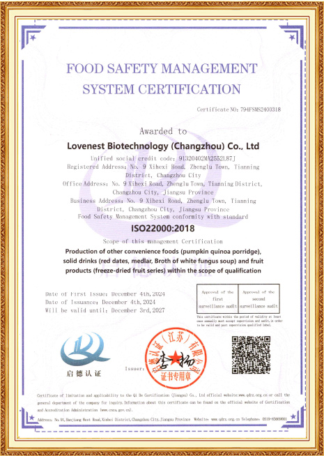 ISO 22000:2018-certifiering
